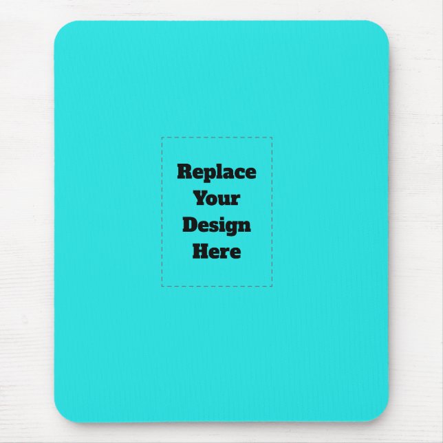 Erstellen Sie Ihre eigene Cyan Mousepad (Vorne)