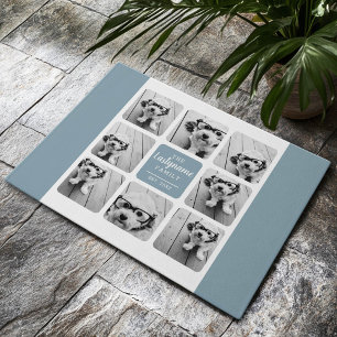 Erstellen Sie Ihre eigene Denim-Kollage mit 8 Foto Fußmatte