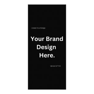 Erstellen Sie Ihre eigene Design- und Rack-Karte Werbekarte