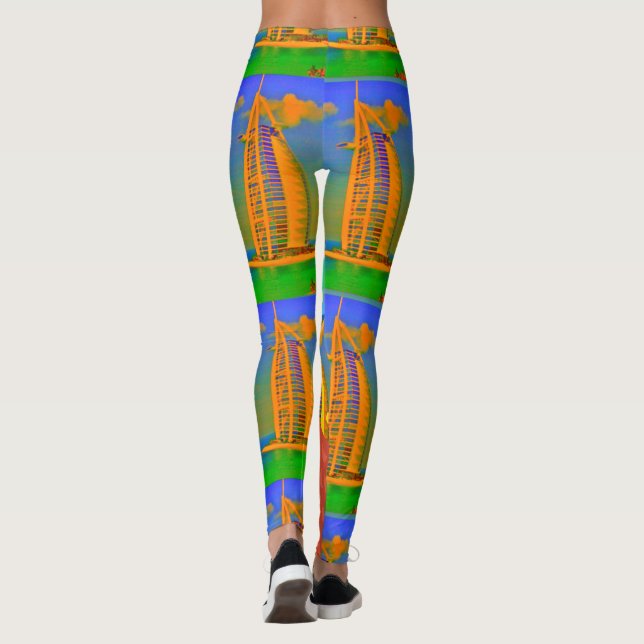 Erstellen Sie Ihre eigene Destination I Liebe Duba Leggings (Rückseite)