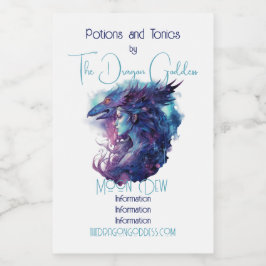 Erstellen Sie Ihre eigene Drachengöttin Lebensmitteletikett