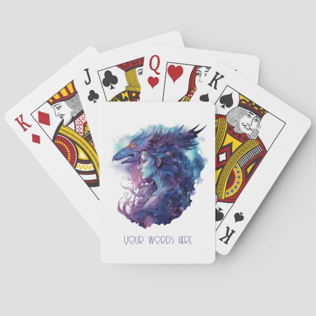 Erstellen Sie Ihre eigene Drachengöttin Spielkarten (Rückseite)
