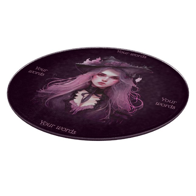 Erstellen Sie Ihre eigene dunkle Lila Hexe Schneidebrett (Ecke)