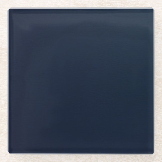 Erstellen Sie Ihre eigene - dunkle Textur - Navy B Glasuntersetzer (Vorderseite)