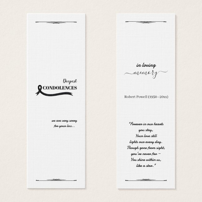 Erstellen Sie Ihre eigene einfache 3,0" x 1,0" Bei (Vorne & Hinten)