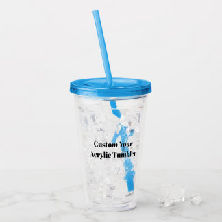Erstellen Sie Ihre eigene einfache benutzerdefinie Acryltrinkbecher
