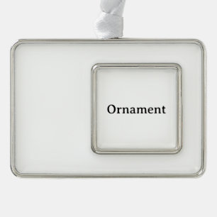 Erstellen Sie Ihre eigene einfache benutzerdefinie Rahmen-Ornament Silber