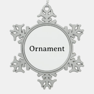 Erstellen Sie Ihre eigene einfache benutzerdefinie Schneeflocken Zinn-Ornament