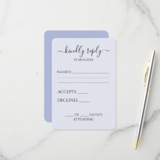 Erstellen Sie Ihre eigene einfache Kalligrafie RSVP Karte