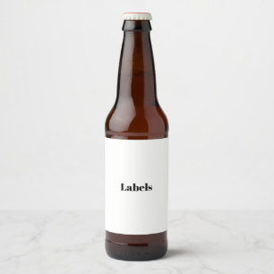 Erstellen Sie Ihre eigene einfache Markenförderung Bierflaschenetikett