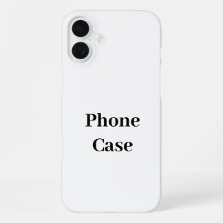 Erstellen Sie Ihre eigene einfache Markenförderung iPhone 16 Plus Hülle