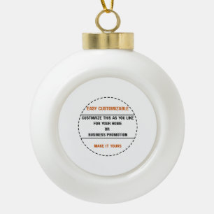 Erstellen Sie Ihre eigene einfache Markenförderung Keramik Kugel-Ornament