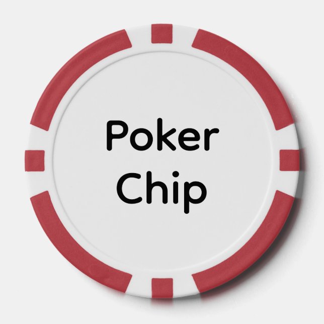 Erstellen Sie Ihre eigene einfache Markenförderung Pokerchips (Vorderseite)
