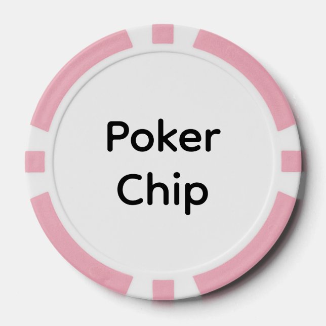Erstellen Sie Ihre eigene einfache Markenförderung Pokerchips (Vorderseite)