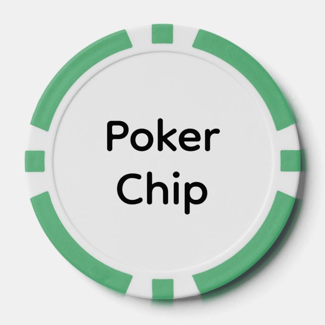 Erstellen Sie Ihre eigene einfache Markenförderung Pokerchips (Vorderseite)