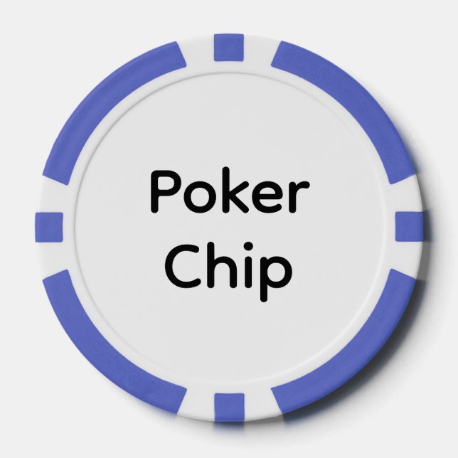 Erstellen Sie Ihre eigene einfache Markenförderung Pokerchips (Vorderseite)
