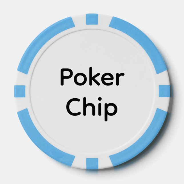 Erstellen Sie Ihre eigene einfache Markenförderung Pokerchips (Vorderseite)