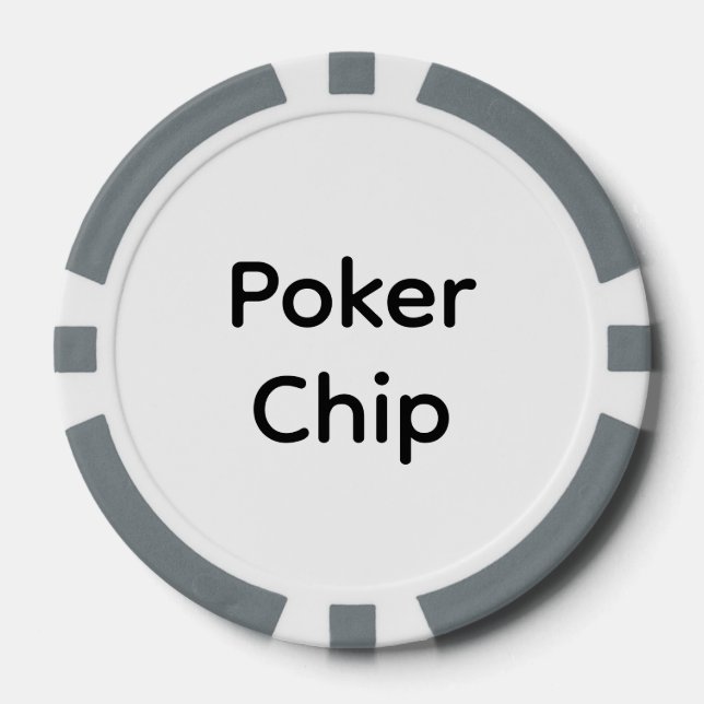 Erstellen Sie Ihre eigene einfache Markenförderung Pokerchips (Vorderseite)