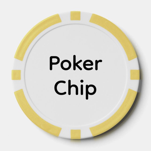 Erstellen Sie Ihre eigene einfache Markenförderung Pokerchips (Vorderseite)