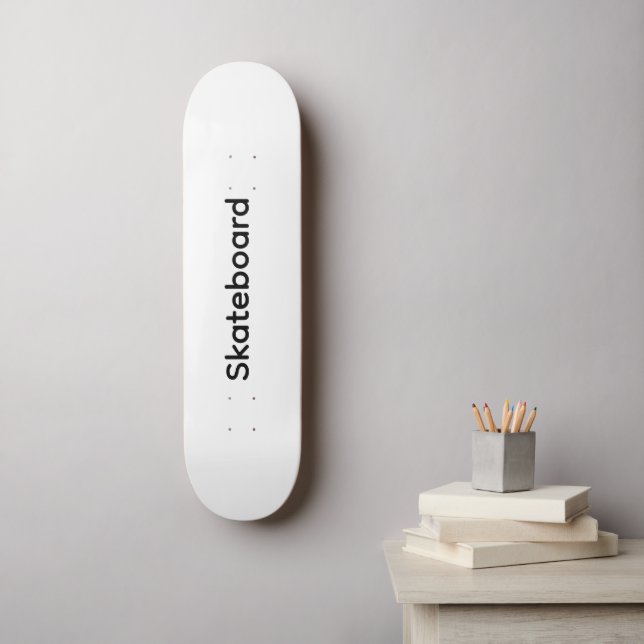 Erstellen Sie Ihre eigene einfache Markenförderung Skateboard (Wandkunst)