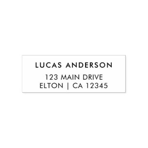 Erstellen Sie Ihre eigene, einfache moderne Rückse Permastempel