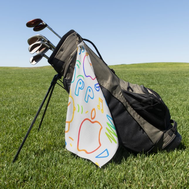 Erstellen Sie Ihre eigene einfache personalisierte Golfhandtuch (Gras)