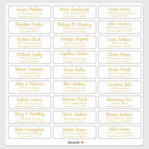 Erstellen Sie Ihre eigene elegante Adresse für Hoc Aufkleber