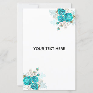 Erstellen Sie Ihre eigene elegante blaue Rose