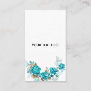 Erstellen Sie Ihre eigene elegante blaue Rose Begleitkarte