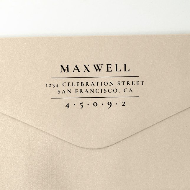 Erstellen Sie Ihre eigene elegante Familienname-Rü Permastempel (Von Creator hochgeladen)