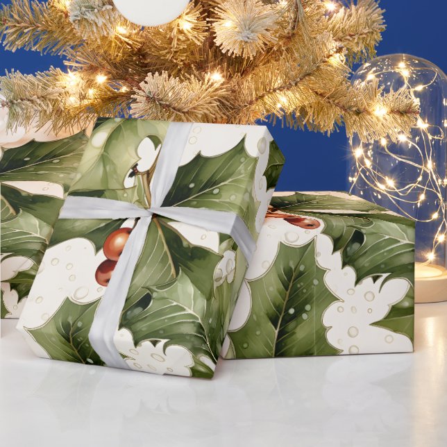 Erstellen Sie Ihre eigene elegante Rot-Viktorianis Geschenkpapier (Feiertage)