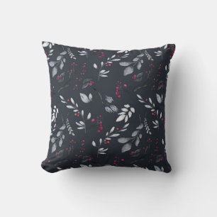 Erstellen Sie Ihre eigene elegante Schwarz & Rot H Kissen