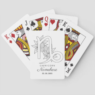 Erstellen Sie Ihre eigene elegante Schwarz-Weiß-Ka Spielkarten