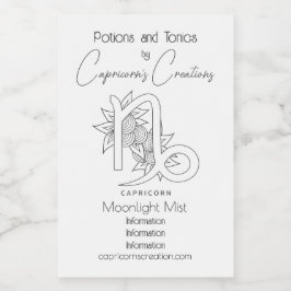 Erstellen Sie Ihre eigene elegante Schwarz-Weiß-Ka Weinetikett