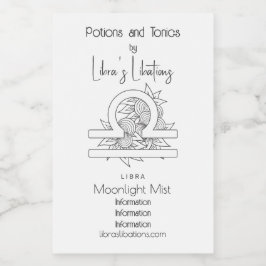 Erstellen Sie Ihre eigene elegante Schwarz & Weiß  Weinetikett