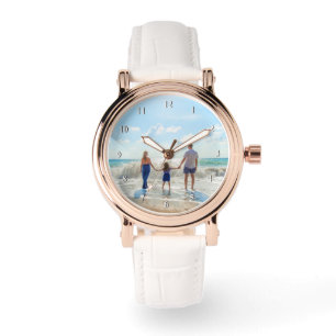 Erstellen Sie Ihre eigene Familienfoto-Uhr-Geschen Armbanduhr