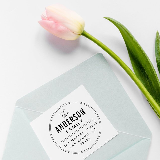 Erstellen Sie Ihre eigene Familienname Round-Rücks Permastempel (Von Creator hochgeladen)