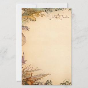 Erstellen Sie Ihre eigene Fantasy-Drachen-Garten-S Briefpapier