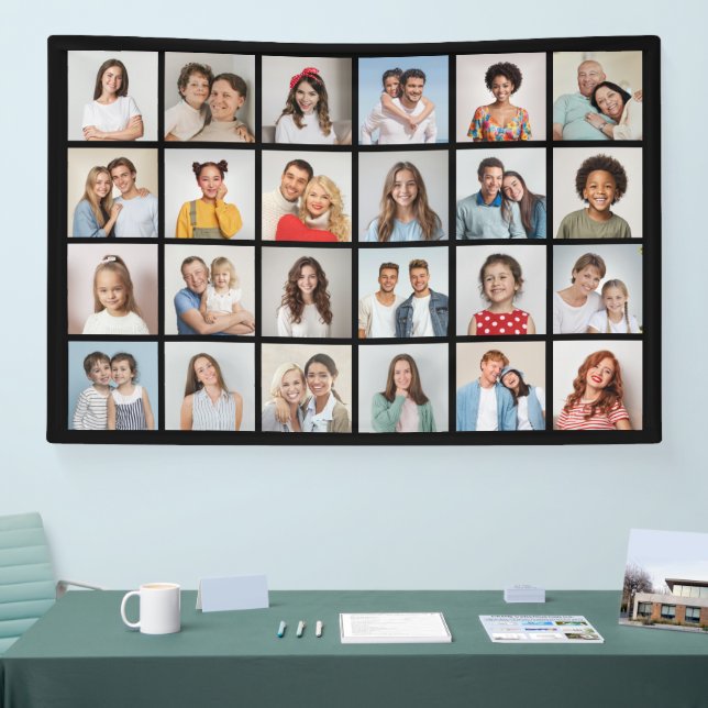 Erstellen Sie Ihre eigene Farbe für 24 Collagen. Banner (Messe)