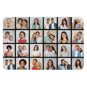 Erstellen Sie Ihre eigene Farbe für 24 Collagen. Magnet