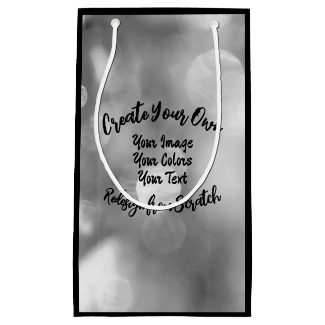 Erstellen Sie Ihre eigene Farbe/Ihr eigenes Design Kleine Geschenktüte (Vorderseite)