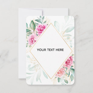 Erstellen Sie Ihre eigene farbenfrohe Blumenborder Dankeskarte