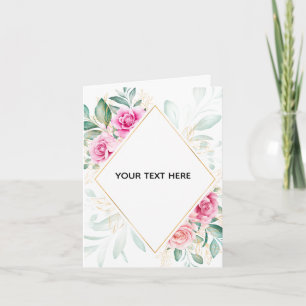 Erstellen Sie Ihre eigene farbenfrohe Blumenborder Dankeskarte