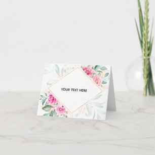 Erstellen Sie Ihre eigene farbenfrohe Blumenborder Dankeskarte