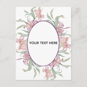 Erstellen Sie Ihre eigene farbenfrohe Blumenborder Postkarte