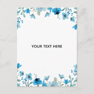 Erstellen Sie Ihre eigene farbenfrohe Blumenborder Postkarte