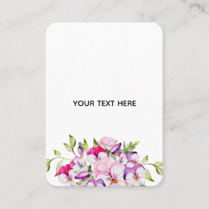 Erstellen Sie Ihre eigene farbenfrohe Blumenborder Telefonnummerkarte