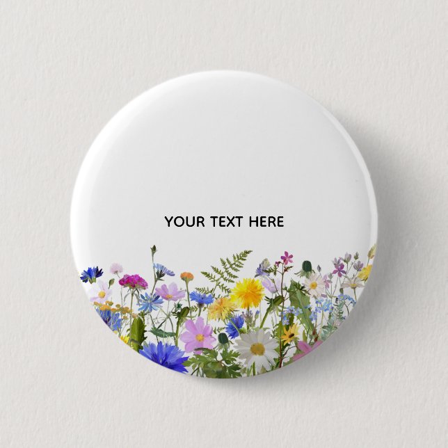 Erstellen Sie Ihre eigene farbenfrohe Flora  Button (Vorderseite)