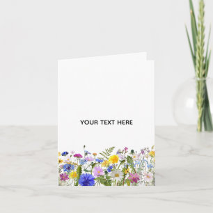 Erstellen Sie Ihre eigene farbenfrohe Flora Dankeskarte