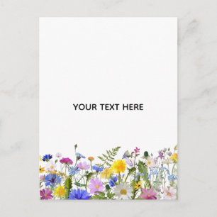Erstellen Sie Ihre eigene farbenfrohe Flora Feiertagspostkarte